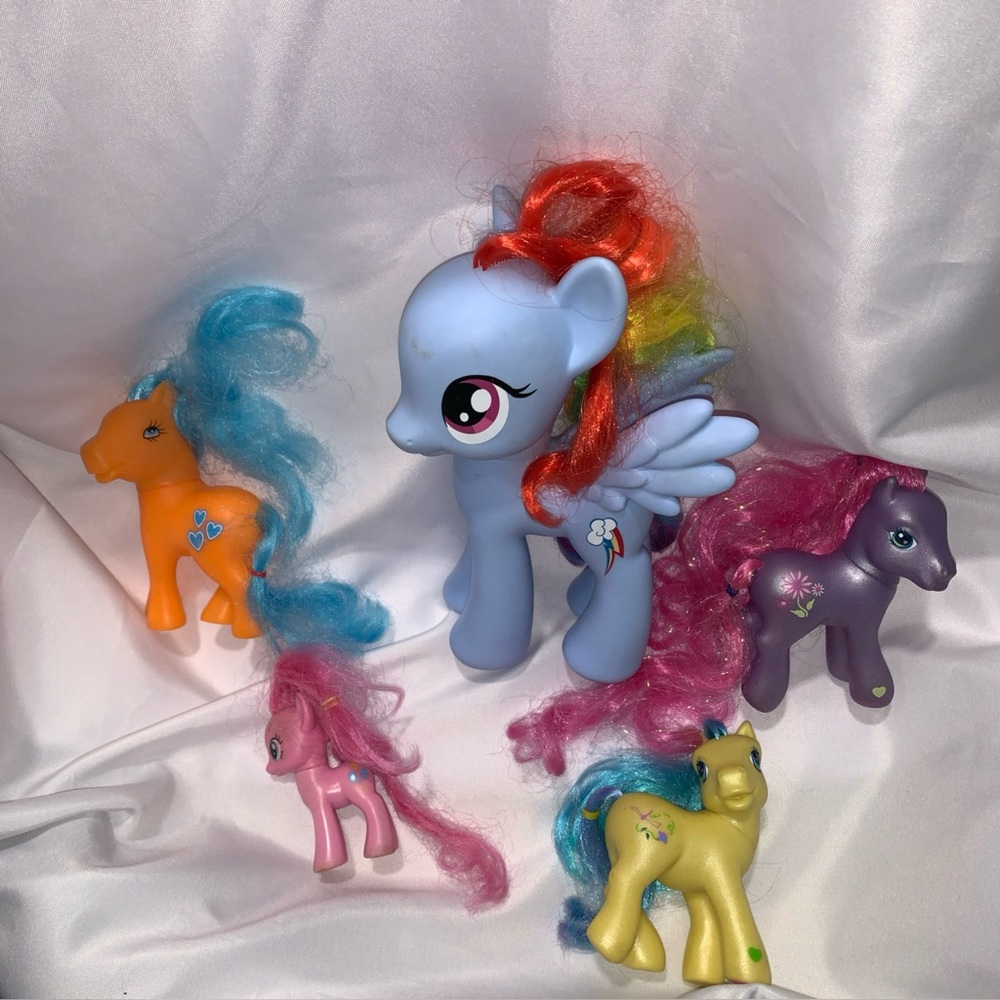 My Little Pony Collection Toy Bundle of 5 Unisex 3” 5” 8” Vintage Collectibles